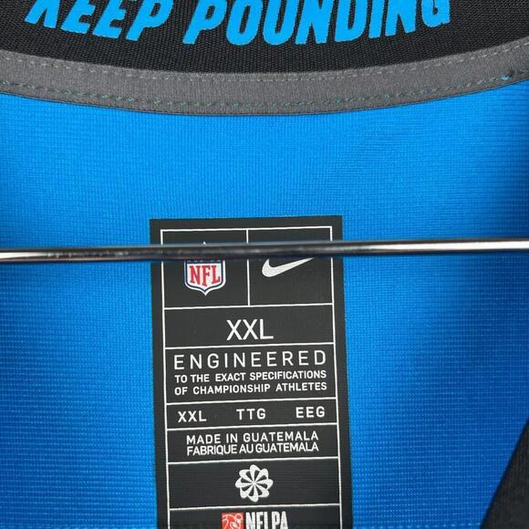 New Nike Carolina Panthers Clowney #7 Jersey Men’s 2XL Blue NFL Alternate - Picture 7 of 9
